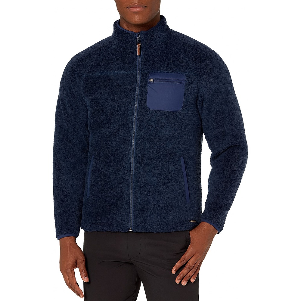 Smiths Workwear Mens Full Zip Sherpa Lined Jacket Size 2XL Navy Blue Zip Pockets